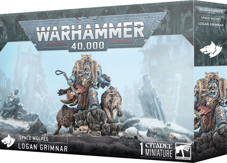 Logan Grimnar Space Wolves Warhammer 40.000 Citadel à peindre pour tournoi de modélisme