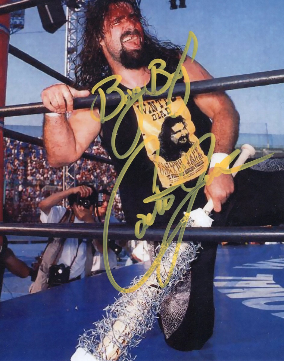 Cactus Jack Dude Love Mick Foley WCW ECW WWE 8x10 photo signed auto  autographed | eBay