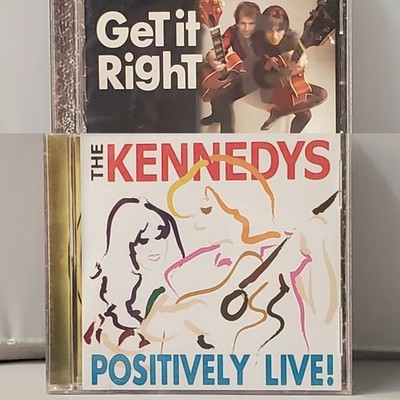 2 THE KENNEDYS CD LOT - POSITIVELY LIVE GET IT RIGHT