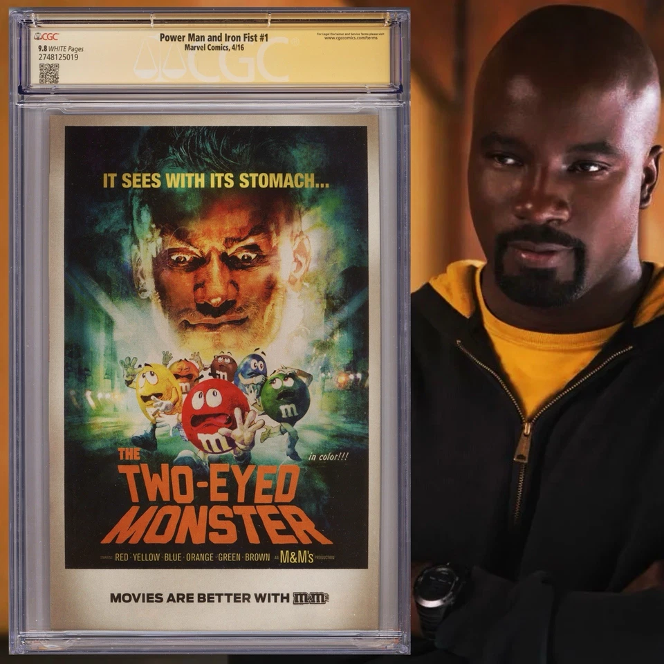 CGC 9.8 SS Power Man and Iron Fist #1 signed by Mike Colter Luke Cage 2016 - Image 2 of 2