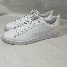 Puma Clásico Suave Espuma Óptima Confort Blanco Zapatillas Smash V2 Cuero Nuevo Sin Caja