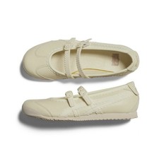 Onitsuka Tiger Mexico 66 TGRS Ivory Cream Ballet Flats Mary Jane Ballet Sneaker