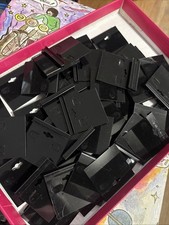 50 Pcs LOT Black Velvet Acrylic Plastic Earring Card Display Hanging Jewelry