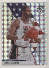 2019-20 Panini Mosaic USA Basketball Silver Prizm Karl Malone #257 HOF gd1