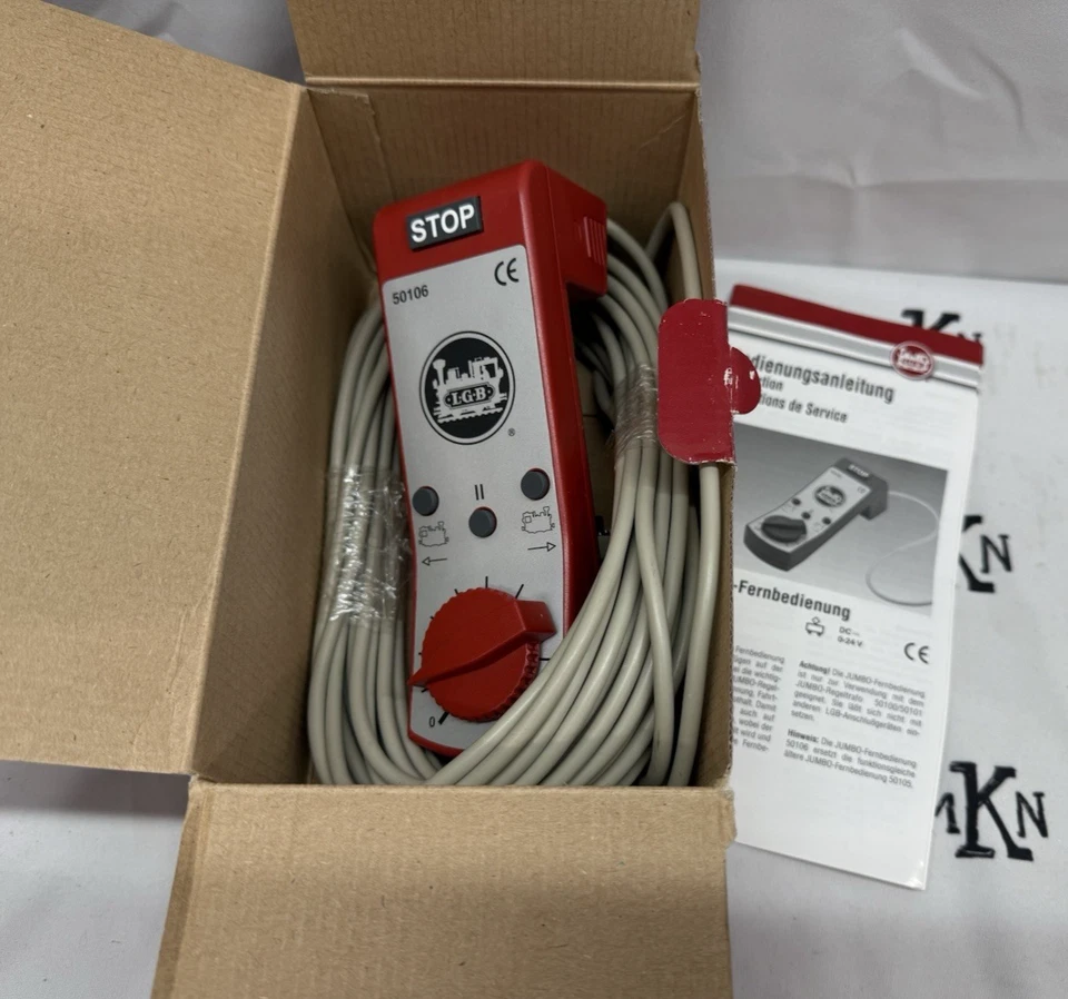 LGB 50106 Jumbo Wired Remote Control for Power Supply New G Scale - Image 2 of 2
