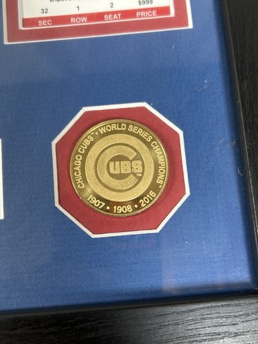 2016 CHICAGO CUBS WORLD SERIES CHAMPIONS REPLICA TICKET AND COIN COLLECTION SET - Picture 4 of 6