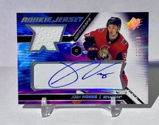 2020-21 UD SPx Josh Norris Rookie Auto Jersey Tier 2 #JN /165 Senators Sabres