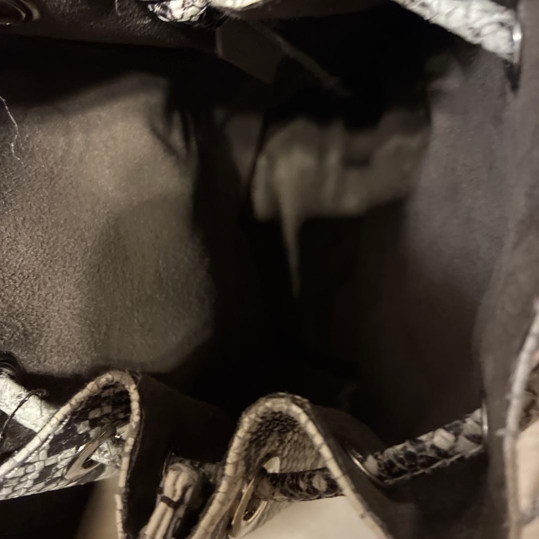 Marco Masi Python Pattern Leather Bag, Used, No M… - image 3