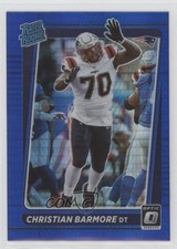 2021 Panini Donruss Optic Rated Rookie Blue Hyper Prizm Christian Barmore 0g0p
