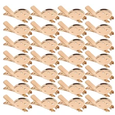 50 Pcs Handmade Duckbill Clip Badge Making Supplies Brooch Clasps Pin Tray