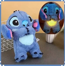 Kawaii Stitch Sleep Plush Toy - Calm Music, Lights & Breathing Effect  Kids Gift