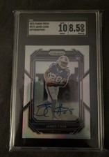 2022 Panini Prizm JAMES COOK RC Silver Prizm Auto - SGC 8.5, Auto 10