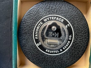 K & E Favorite Wyteface 50' Steel Tape Measure in Original Box