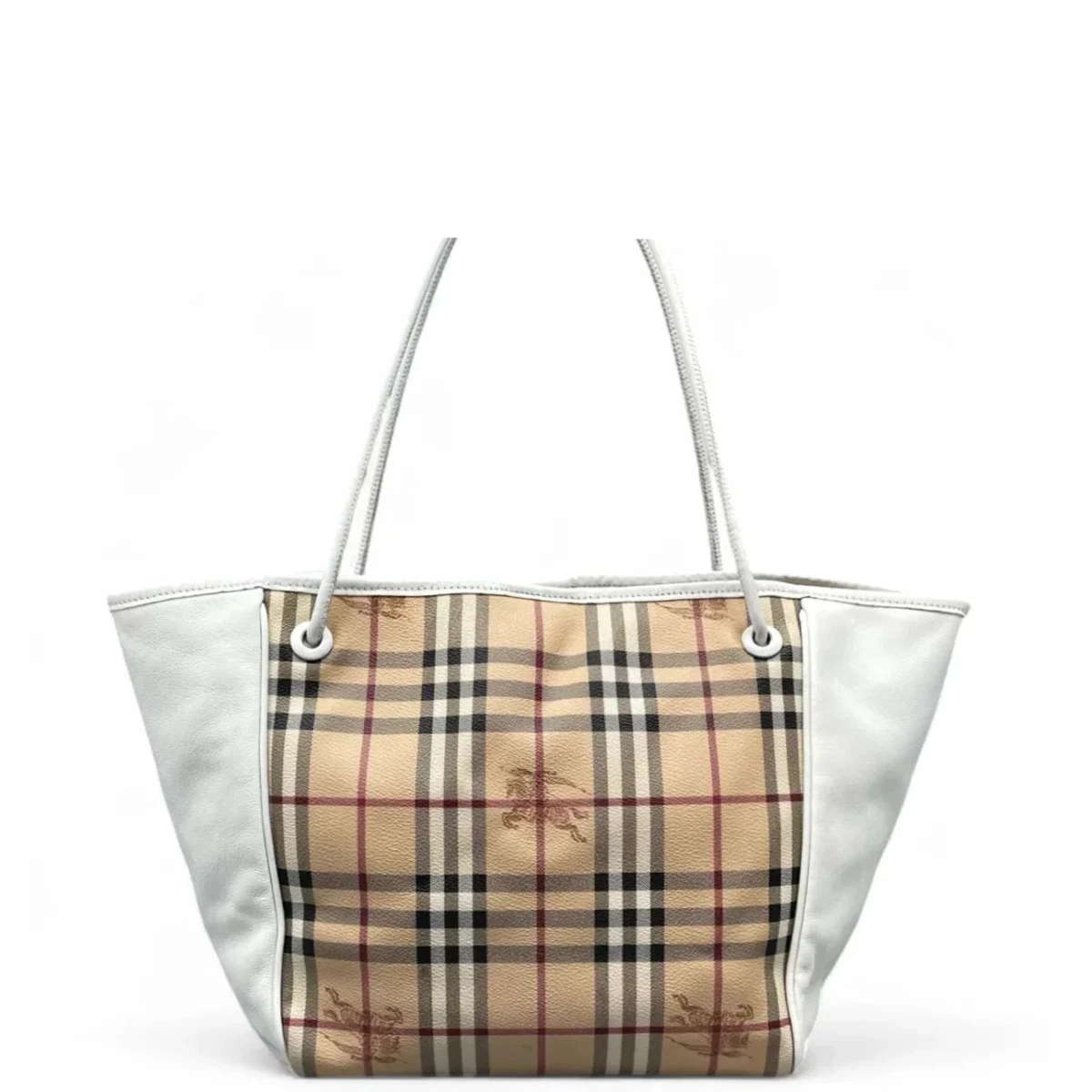 Burberry Leather Exterior White Bags & Handbags for Women for sale