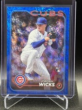 Jordan Wicks 2024 Topps Blue Holo Foil #294/999 (RC) - Chicago Cubs