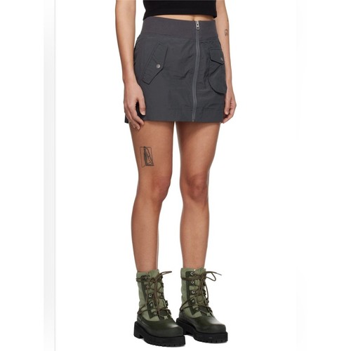 NWT Ksubi elemental gray cargo mini skirt
