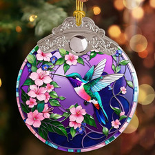 Hummingbird Gifts Christmas Ornament, Hummingbird Ornaments for Christmas Tree