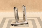 3x Lot of Stainless Steel 9 Round Single Stack 9mm Luger 1911 Magazines — photo 1