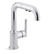 Kohler Purist Secondary Pullout Kitchen Faucet Polished Chrome 7506-CP