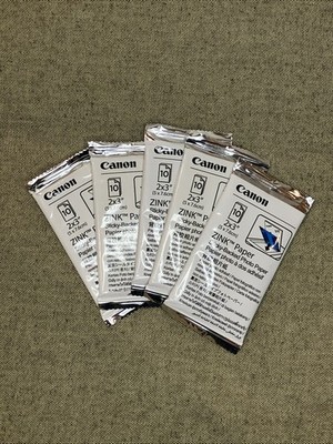 Canon ZINK 2x3 Sticky-Backed Photo Paper 50 Sheets (Five 10 Packs) Sealed