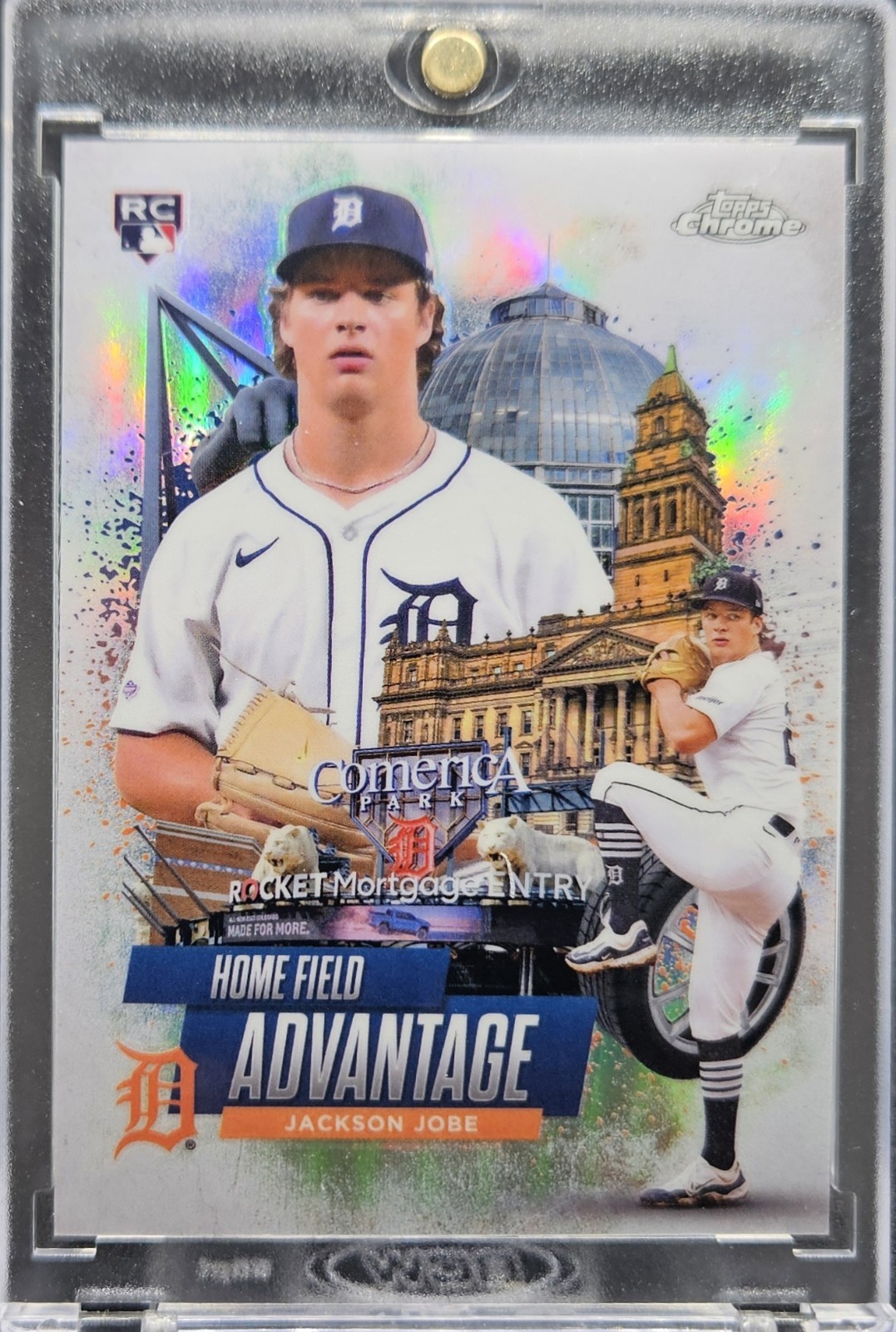 2025 Topps Chrome JACKSON JOBE Rookie Home Field Advantage SSP RC TIGERS