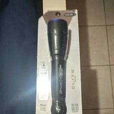 Police Security Skylar Elite LED Flashlight 1200 lm 9AA Batteries Black Aluminum