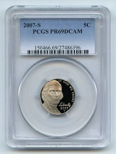 2007-S Jefferson Nickel Proof — photo from another recent sale