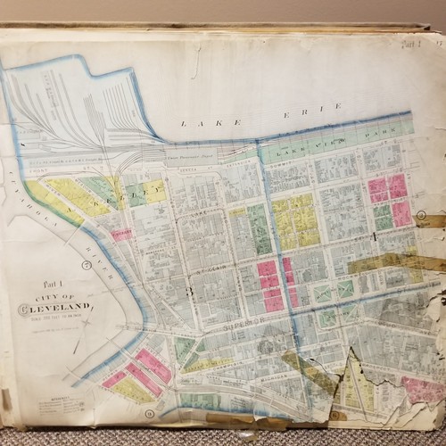 1892 Cleveland Ohio City Map Atlas Plat Book Property Owners Cuyahoga County Old - Picture 4 of 15
