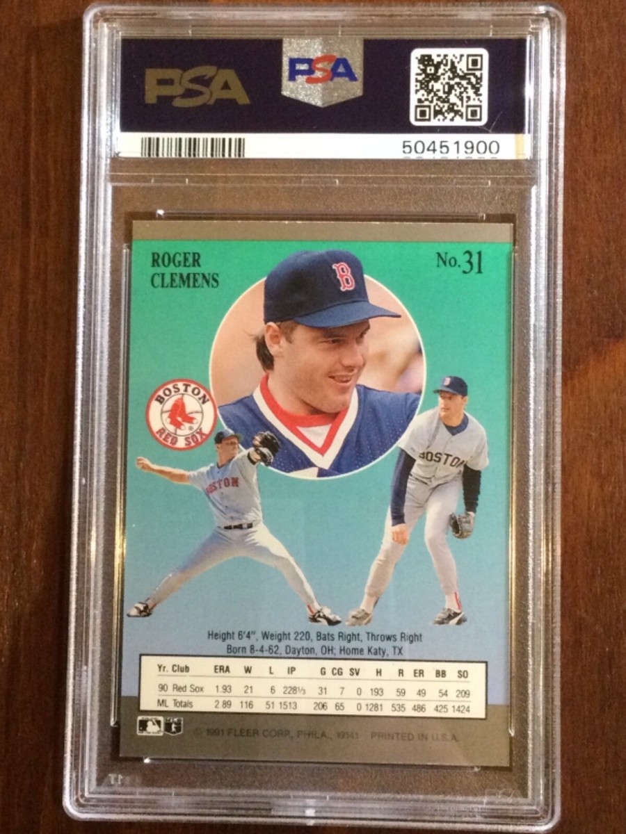 あめクレメンス11000 1991 Ultra — Roger Clemens — 7th Year — MINT PSA 9 — pop 36 (all