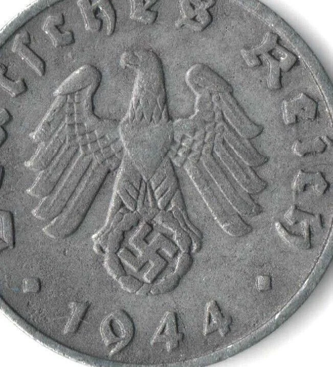 Rare Old Original WWII Germany War Coin Vintage German Collection Reichspfennig - Image 2 of 4