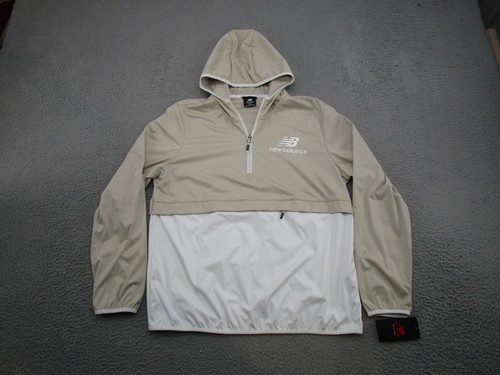 New Balance Sportjacke weiß beige durchgehender Reißverschluss Taschen Damen Gr. 2XL NEU