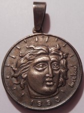 GREECE,GREEK ILIAS LALAOUNIS STERLING SILVER JEWELRY - GOOD LUCK PENDANT 1993!!!