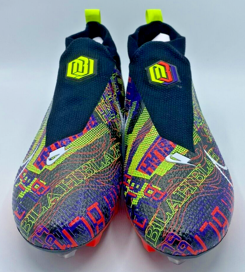 Nike Vapor Edge Pro x OBJ Black Purple CI4757-004 Football Cleats