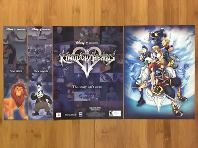 Kingdom Hearts II 2 PS2 Playstation 2 2005 Print Ad/Poster