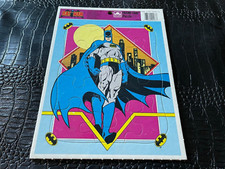 1989 BATMAN Frame-Tray Puzzle Vintage 4567A Complete Ages 4-7 Cardboard MISC6538