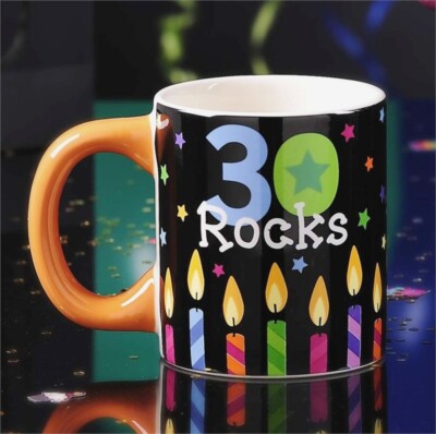 That Rocks Mug THIRTY ROCKS BIRTHDAY COFFEE, TEA, COCOA MUG | eBay