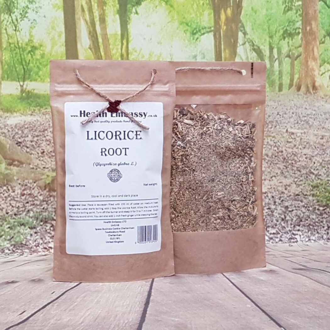 Licorice Root 50g ( Glycyrrhiza glabra ) Health Embassy 100% Natural Herbal Tea