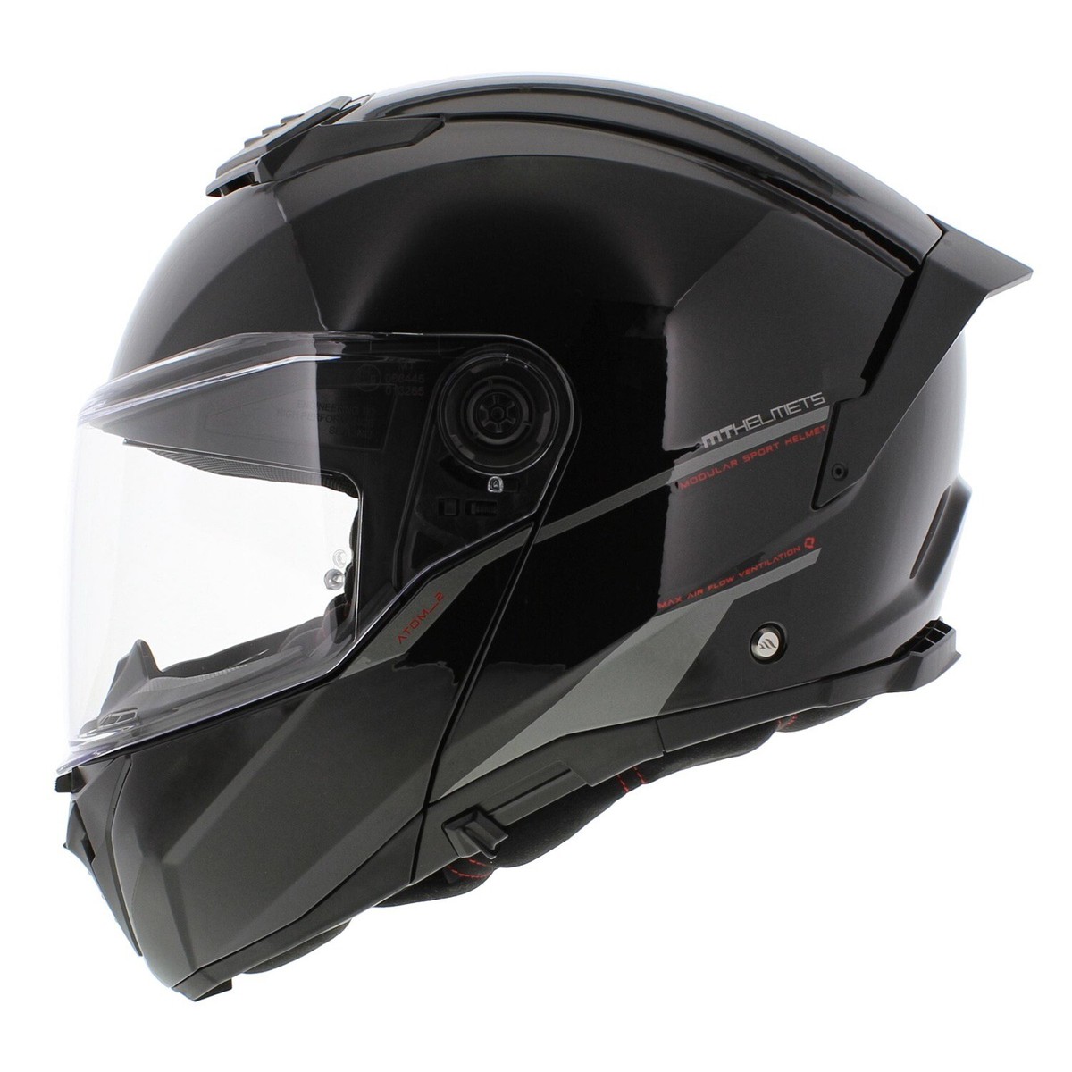 casco mt helmets amazon MT Atom 2 SV Modular motorcycle helmet solid gloss black