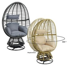 Schwingsessel Polyrattan Sessel Relaxsessel Loungesessel Rattan Schwingstuhl