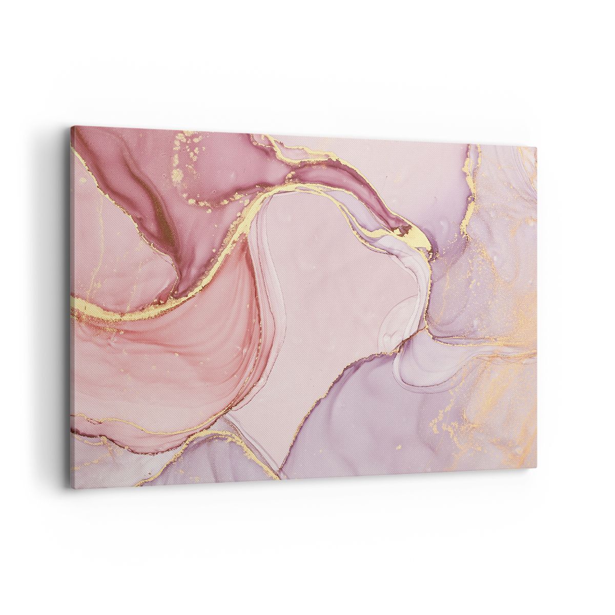 Quadro su Tela 100x70cm Astrazione Marmo Rosa Stampe Immagini Quadri Murale