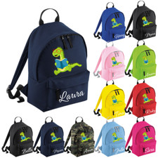 Personalised Named Rucksack Mini Backpack Text Toddler Nursary School Boys Girls