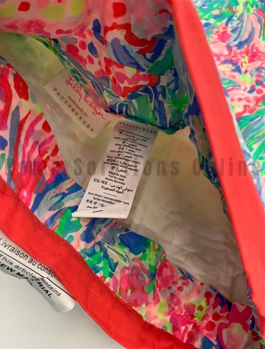 Pottery Barn Lilly Pulitzer Fan Ocean Sea Pants Reversible Sham Euro #9120 - Picture 3 of 6