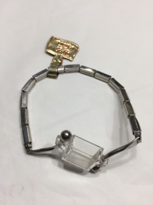 Vtg 70s Women s Stretch 1/20th 10kt Wht Gold Wrist-Watch Band Fashion Flex
