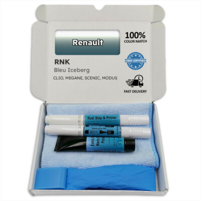 Lackstift für Renault Weiß BLEU ICEBERG RNK CLIO MEGANE SCENIC MODUS Stift