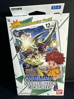 digimon card game green deck Game: Starter - Giga (ST-4) This starter set is ideal for anyone just starting out with the card game Digimon Card Game Starter Deck