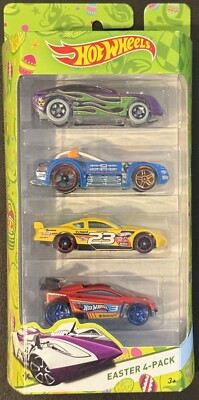 Hot Wheels Easter 4 Pack Cars Collectible 2014 Mattel Target Exclusive ** BDL70