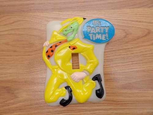 SELTEN 90er THE MASK Film Lichtschalter Abdeckung "Its Party Time" Kunststoff Jim Carrey