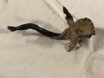 Unique, Unusual 8  Figure: Primitive Black Carved Wood Arm/ Leg From Branch