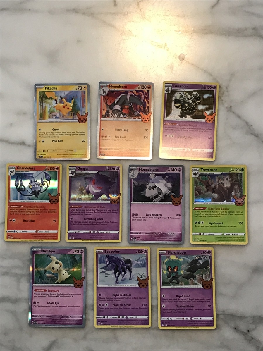 pokemon halloween cards set list COMPLETE 30 Card each containing three colorful cards from the Poke Join the Pokween adventure on the spookiest night of the year with our Trick or Trade BOOster Bundle Pokemon Trick or Trade 2023