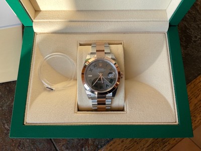 Rolex Datejust 41mm 126301 acier/or rose wimbledon NEW | eBay